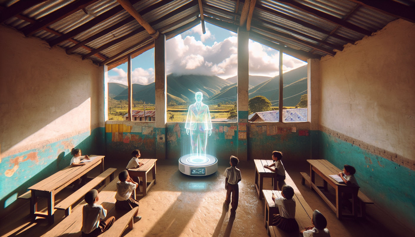 Profesores holográficos llevan sus clases a las escuelas más remotas de Colombia